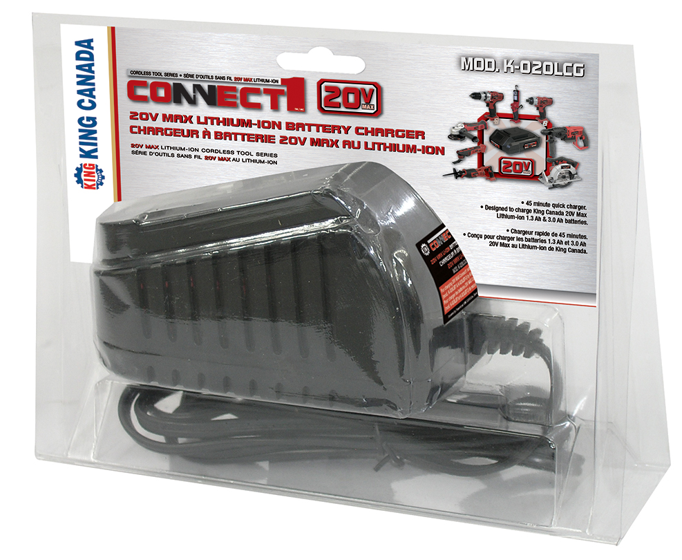 20V max lithium-ion charger