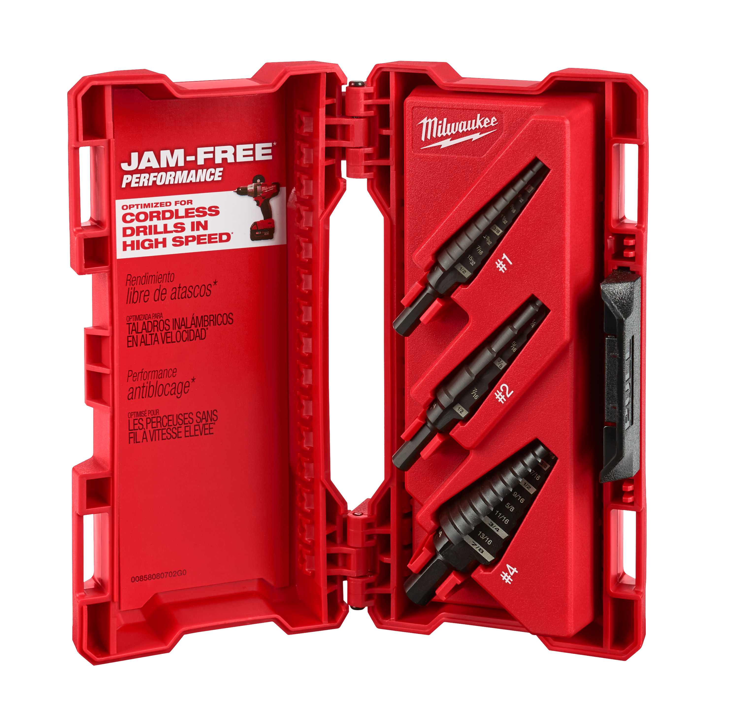 3-Piece Step Drill Bit Set