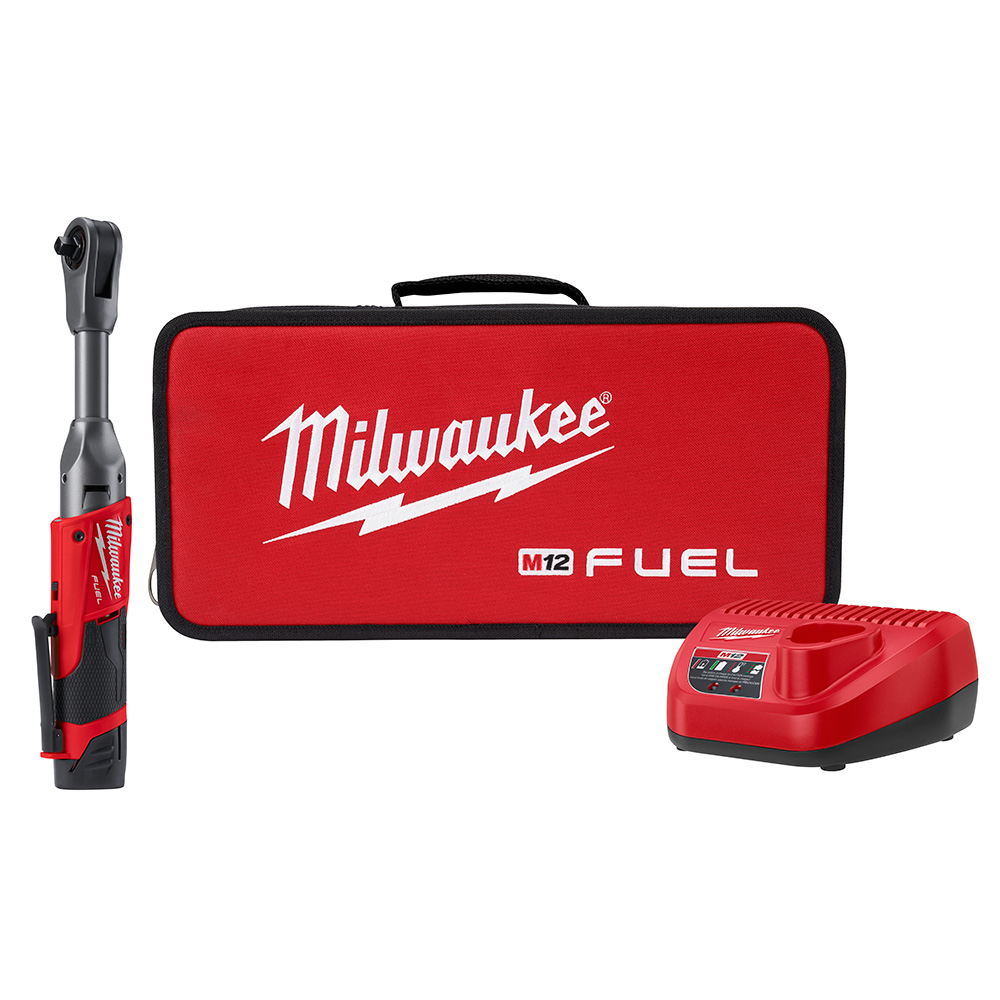 M12 FUEL 12 Volt Lithium-Ion Brushless Cordless 3/8 in. Extended Reach Ratchet Kit