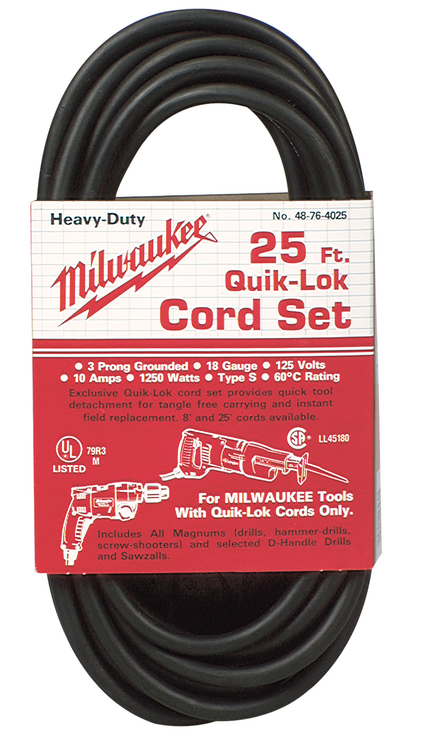 25 ft. 3-Wire Quik-Lok Cord