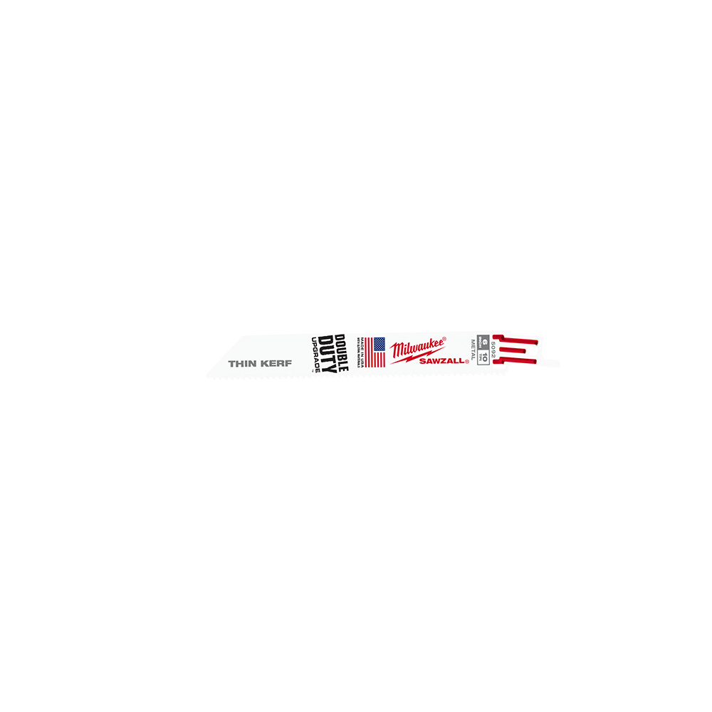6 in. 10 TPI Thin Kerf SAWZALL Blades - 5 Pack