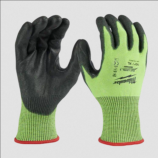 High Visibility Cut Level 5 Polyurethane Dipped Gloves - Size XL - 1 Pack