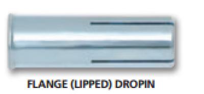 Steel Dropin Carbon Lipped 1/4" (Box of 100)