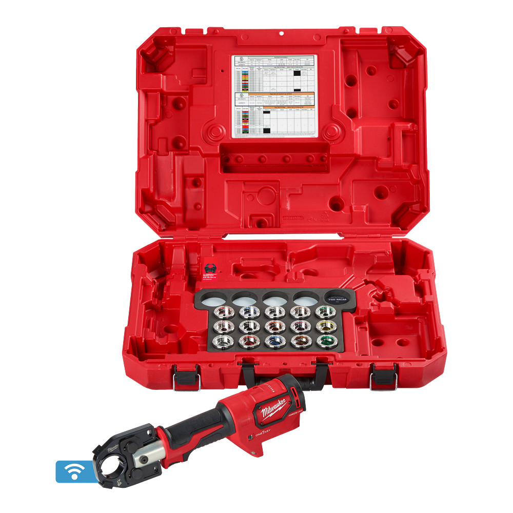 M18™ FORCE LOGIC™ 600 MCM Crimper with #8 - 600 MCM Cu Dies