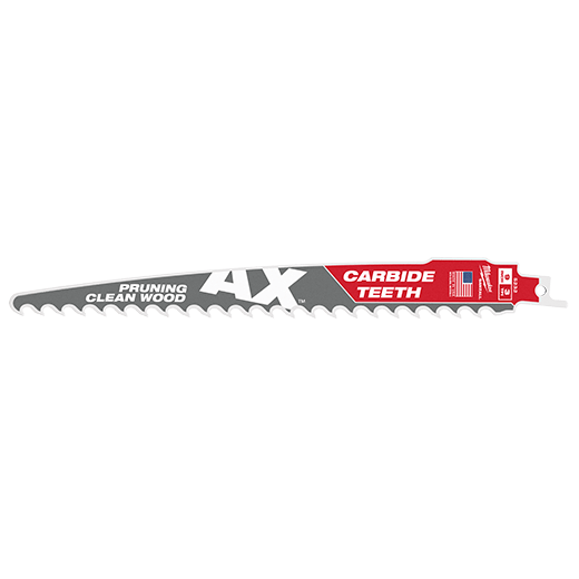 The AX with Carbide Teeth for Pruning Clean Wood SAWZALL Blades 6" - 3 Pack