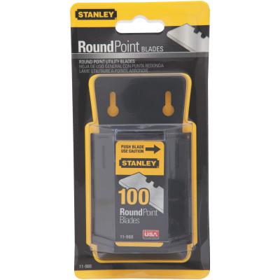 100 pk Carton Round-Point Utility Blade