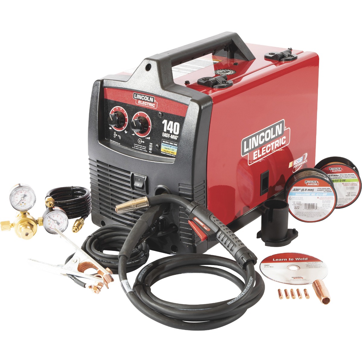 Lincoln Electric Easy MIG Flux-Core/MIG Welder Transformer, 115V, 30-140 Amp Output Model # U2688-3