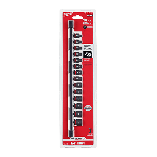 14PC SHOCKWAVE Impact Duty™ 1/4" Metric Standard 6 Point Socket Set