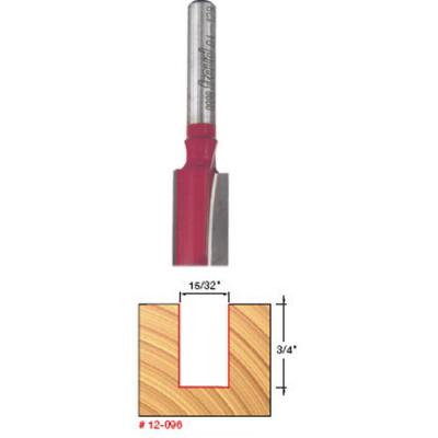 15/64" Double Flute Straight Bit-Double Grind