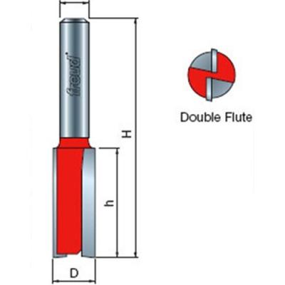 13/32" Double Flute Straight Bit-Double Grind