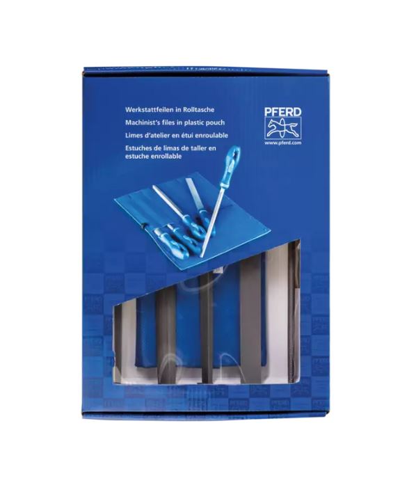 File Set - Hand, Three Square, Square, Tapered Half Round, Round 10" Second Cut