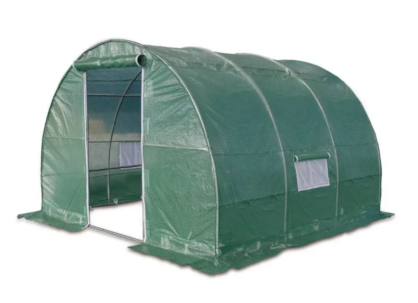 10’ x 10’ Tunnel Greenhouse Grow Tent w/Ripstop Leno Cover, Cold Frame