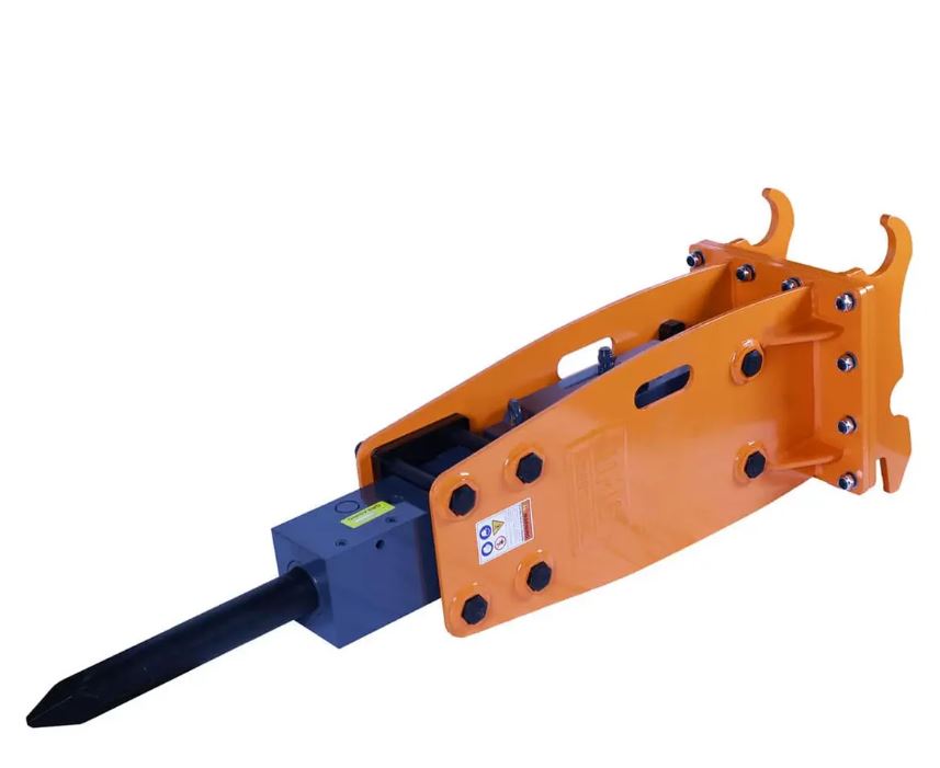 4-7 Ton Excavator/Backhoe Hydraulic Breaker, Q/C, 2-3/4" Moil Point Chisel