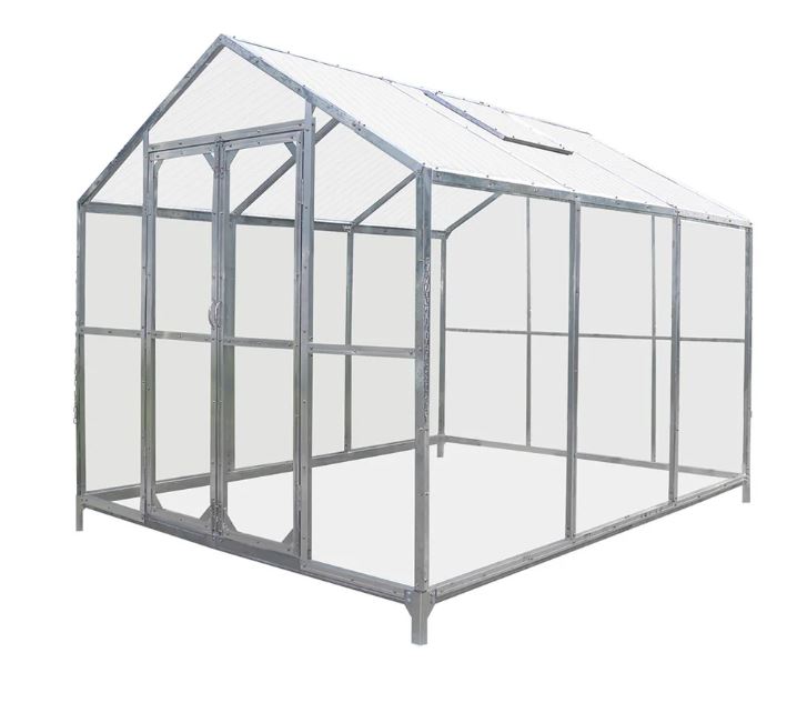 8' x 10' Greenhouse with Galvanized Steel Frame