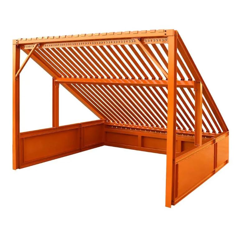 12' Heavy Duty Grizzly Rock Screen with Adjustable Deck Bars