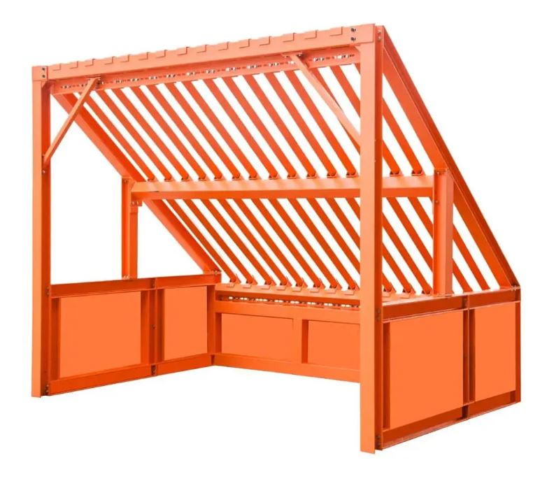 10' Heavy Duty Grizzly Rock Screen with Adjustable Deck Bars