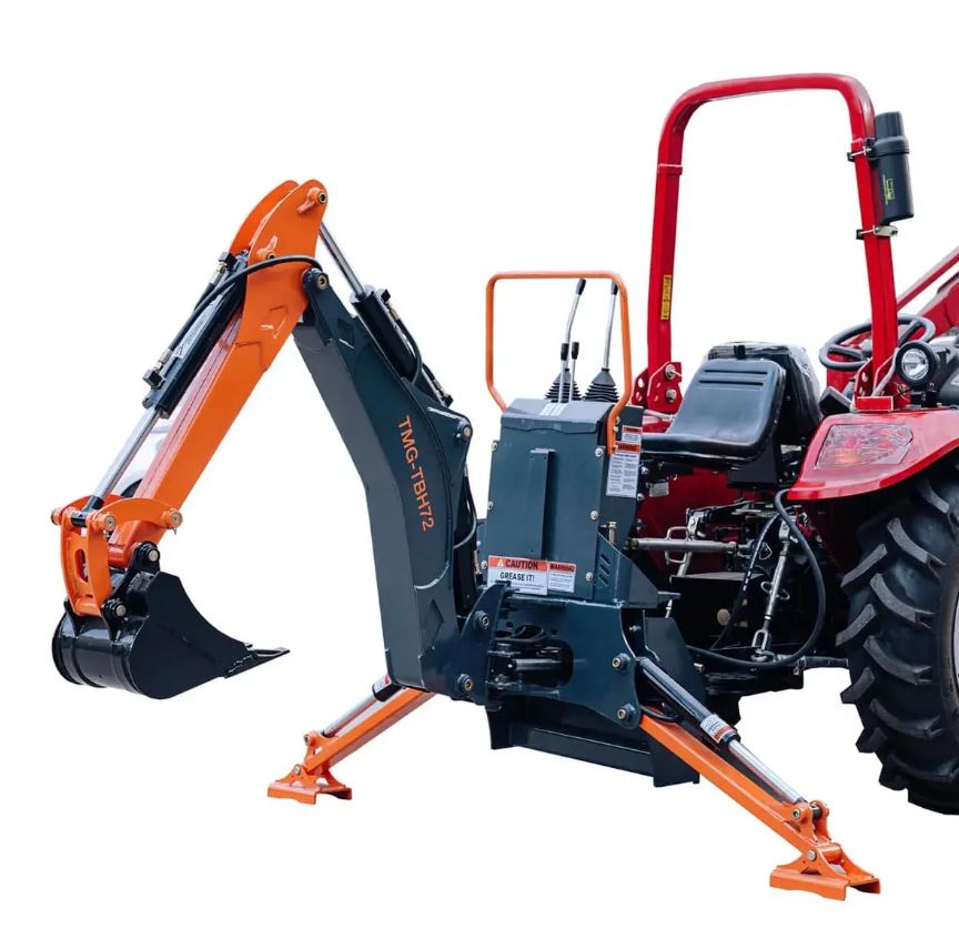 6-FT 3-Point Hitch Swing Backhoe Attachment