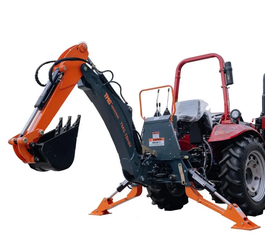 7-FT 3-Point Hitch Swing Backhoe Attachment