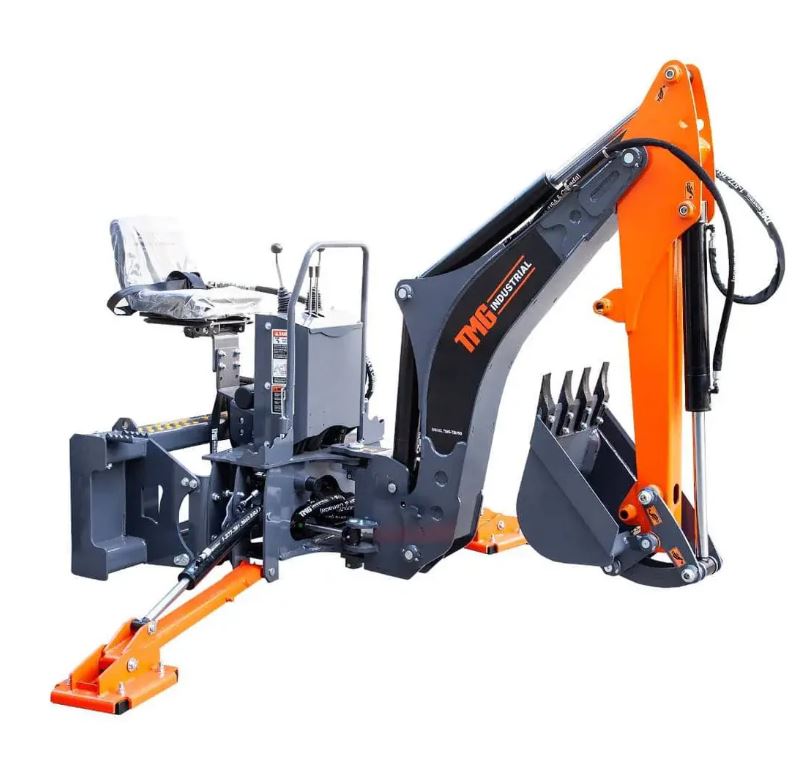 9' Skid Steer Backhoe Attachment with Swing Arm