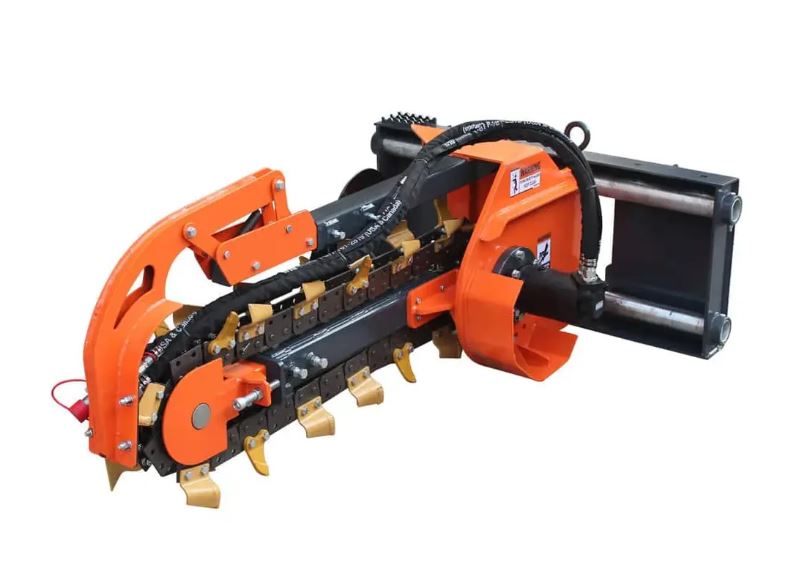 36" Skid Steer Side Shift Trencher