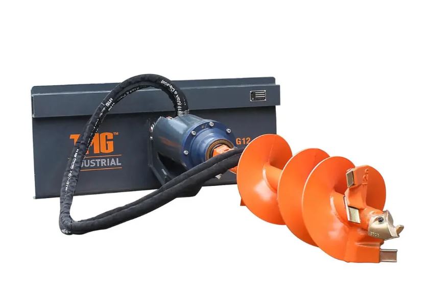 Skid Steer Post Hole Auger Drive Attachment