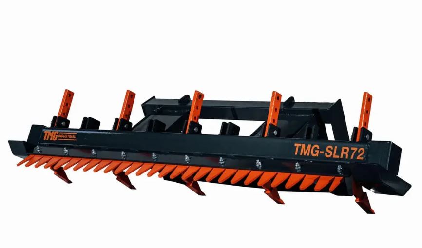 72" Skid Steer Land Ripper w/Rake Comb, Scarifier