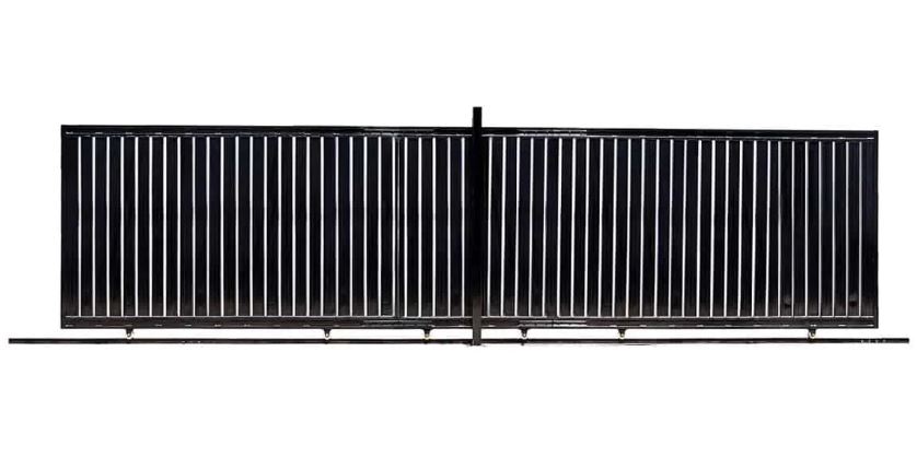 30-ft Driveway Privacy Sliding Wrought Iron Gate