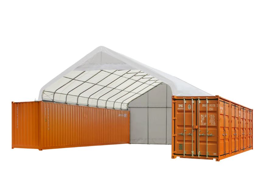 30' x 40' PVC Fabric Container Shelter