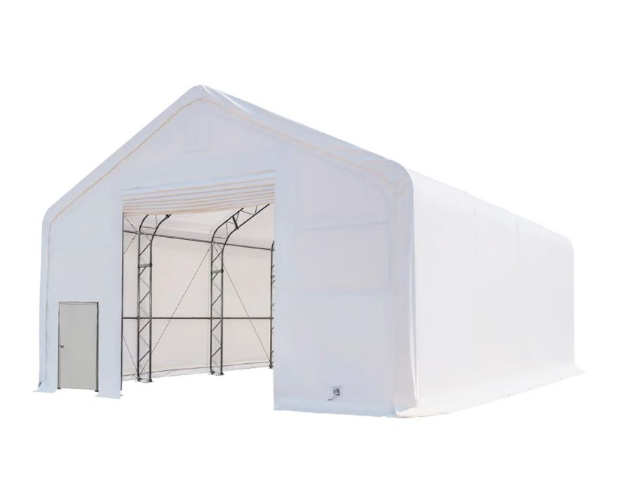 30' x 40' Dual Truss Storage Shelter with Heavy Duty 17 oz PVC Cover - BB