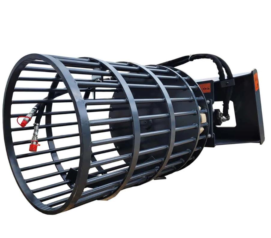 30" Skid-Steer Rotary Rock Picker