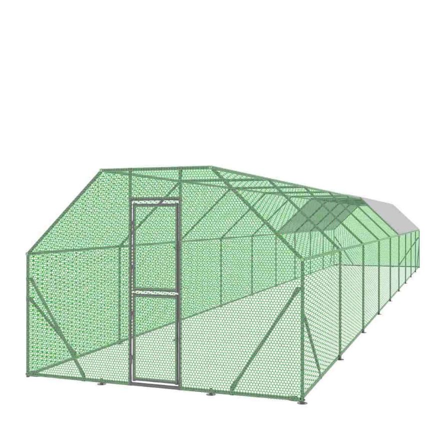 Large 10' x 60' Chicken Coop Run Shelter