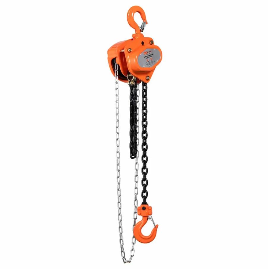 2 Ton 10' Lift Chain Hoist with 360° Swivel Hook