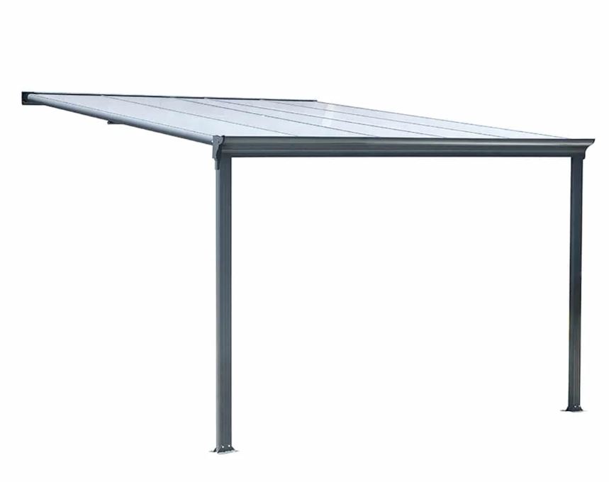 10’ x 10’ Aluminum Patio Cover with Clear Panels