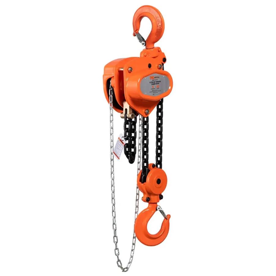 5 Ton 20' Lift Chain Hoist with 360° Swivel Hook