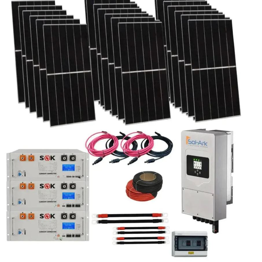 Solar Cloudy Weather Kit 5k Sol-Ark Inverter & 15 kw Battery