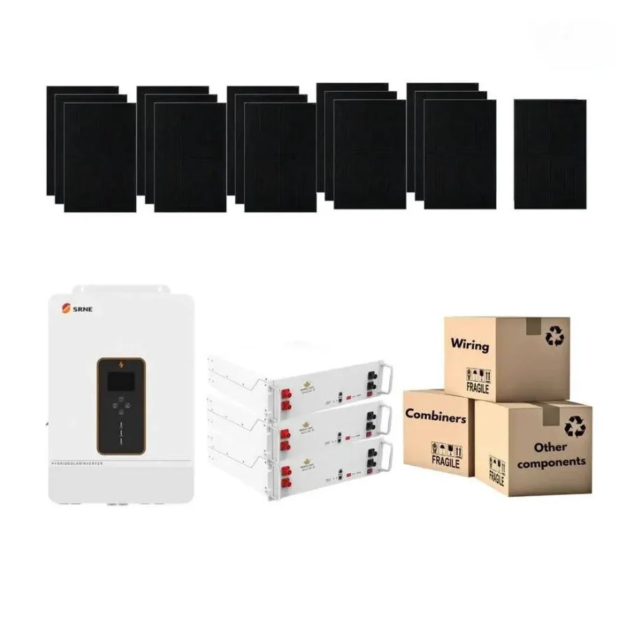 Solar Cloudy Weather Kit 10kw SRNE Inverter & 15 kw Battery