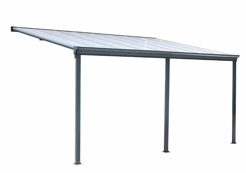 Aluminum Patio Cover 10’ x 16’ with Clear Panels