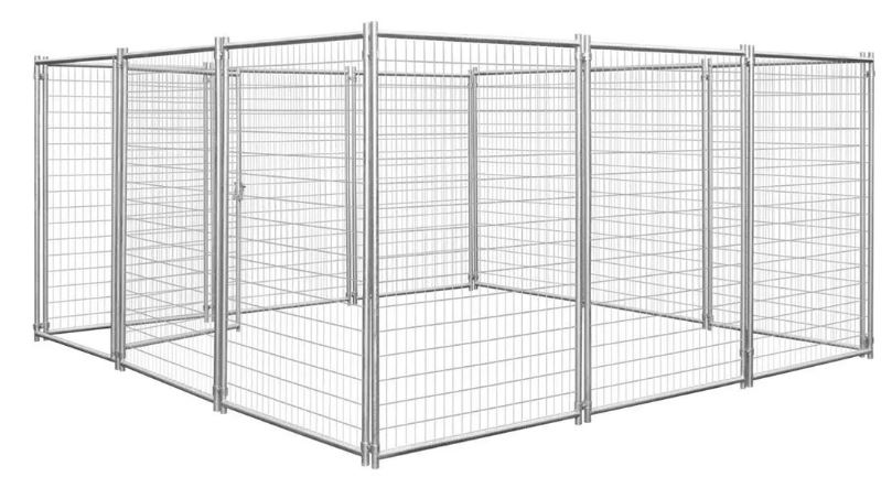 12’ x 12’ Galvanized Dog Kennel