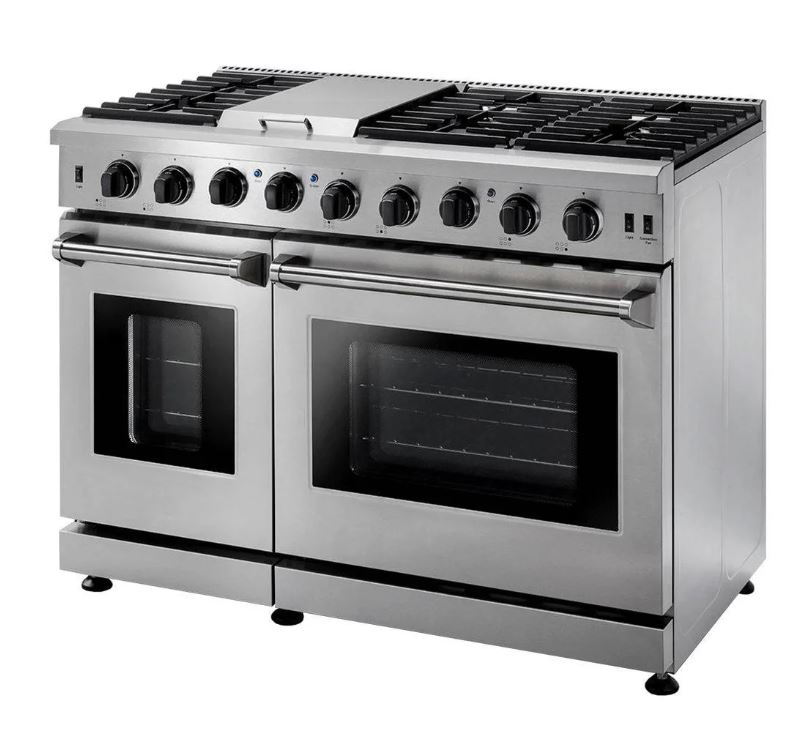 TMG Living Kitchen 48" Freestanding Gas Convection Range