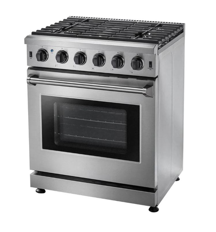 TMG Living Kitchen 30" Freestanding Gas Convection Range