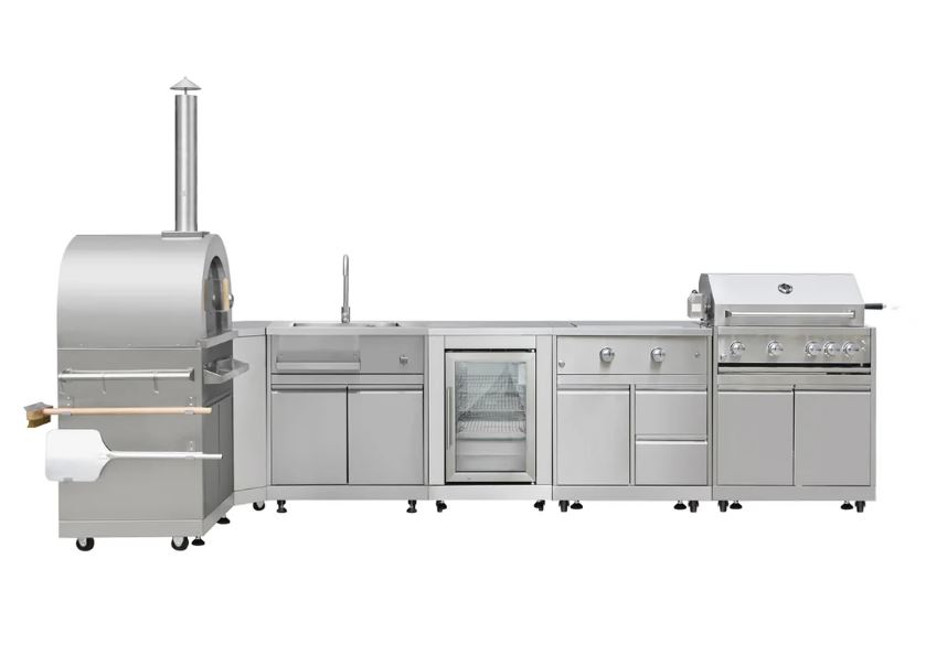 7-Piece Stainless Steel Modular Outdoor Kitchen Suite Set - BE