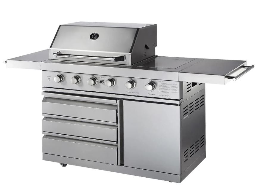 Outdoor Gas Grill with 3 Cooking Grids