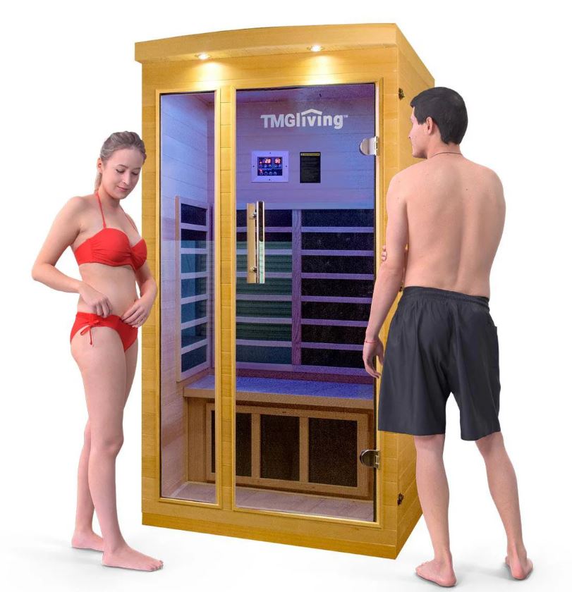 TMG LIVING 1-2 Person Indoor FAR Infrared Sauna Room