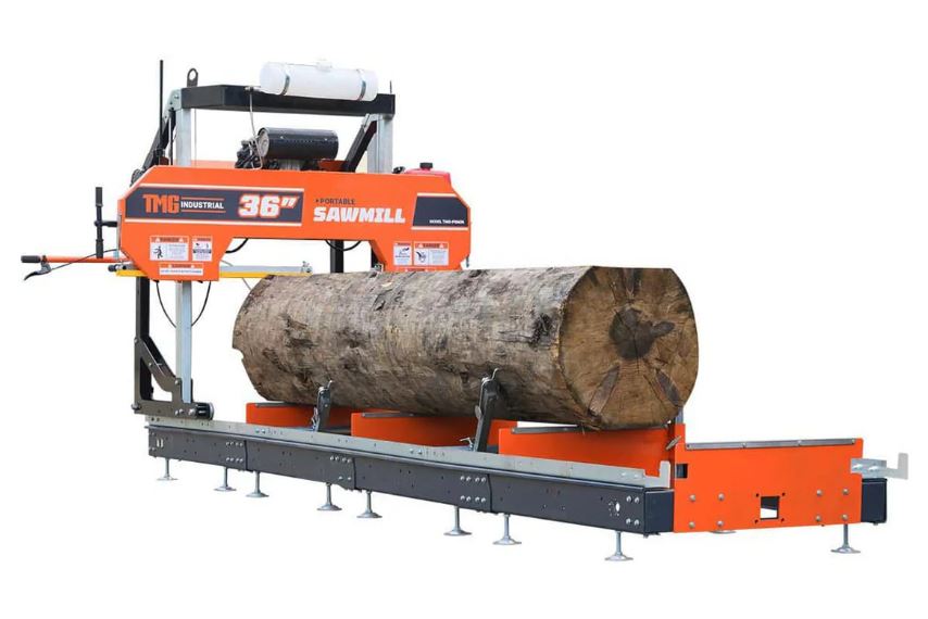 Portable 36" Sawmill with Honda 21 HP V-Twin Gas Engine