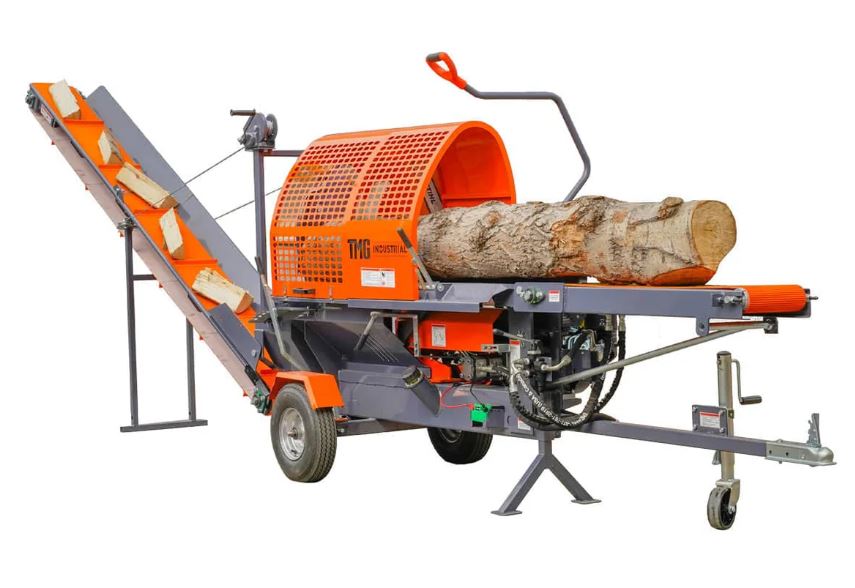 Firewood Log Splitter Processor Conveyor