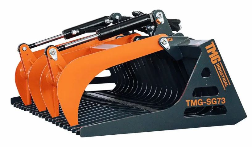 72" Skid Steer Skeleton Grapple Attachment