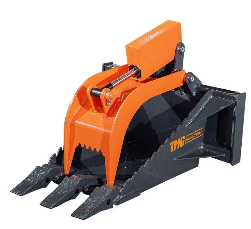 Mini Skid Steer Stump Bucket Grapple