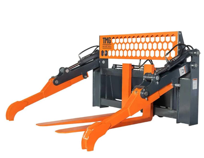 48" Two-Cylinder Pallet Fork Pipe Grapple