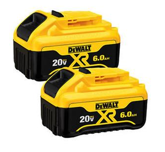 20V MAX PREMIUM XR 6.0AH LITHIUM ION BATTERY PACK 2 Pack