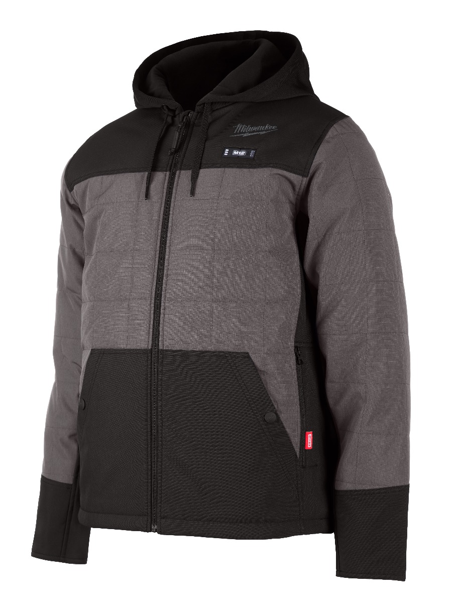 M12™ HEATED AXIS™ HOODED JACKET - GRAY - Small
